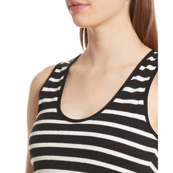Derek Lam 10 Crosby Striped Black and White Dress Medium - Picture 5 of 10